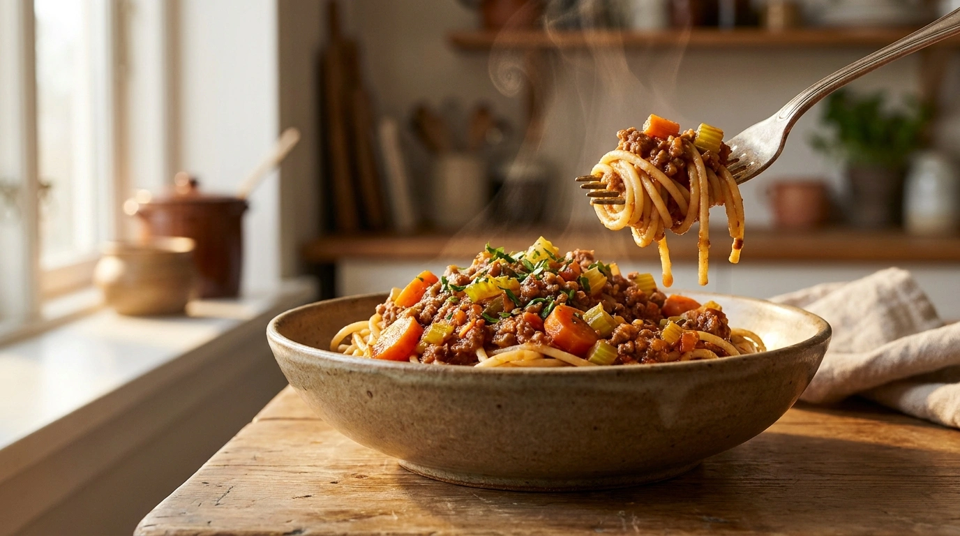 Nem spaghetti bolognese til hele familien
